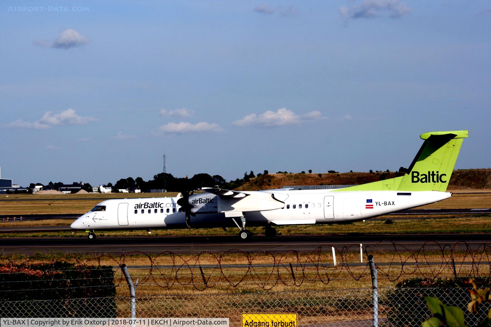 YL-BAX, 2010 De Havilland Canada DHC-8-402Q Dash 8 C/N 4324, YL-BAX landed rw 04L