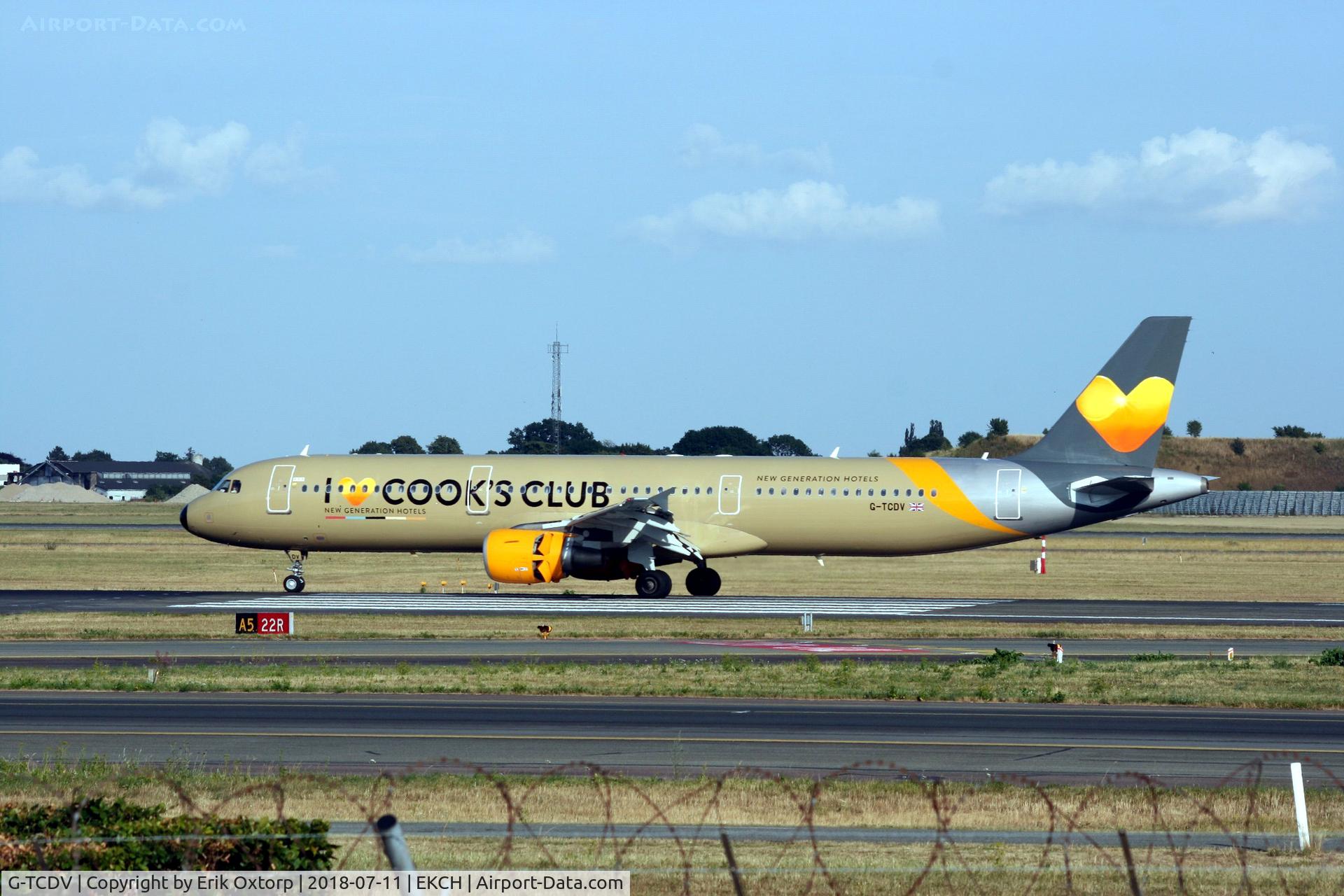 G-TCDV, 2003 Airbus A321-211 C/N 1972, G-TCDV landed rw 04L