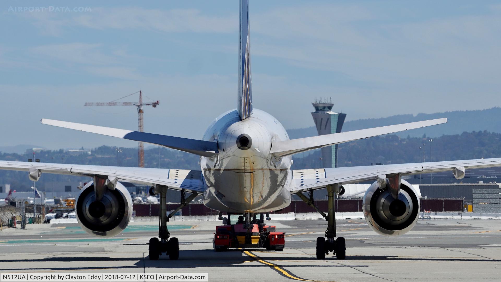 N512UA, 1990 Boeing 757-222 C/N 24809, SFO 2018.