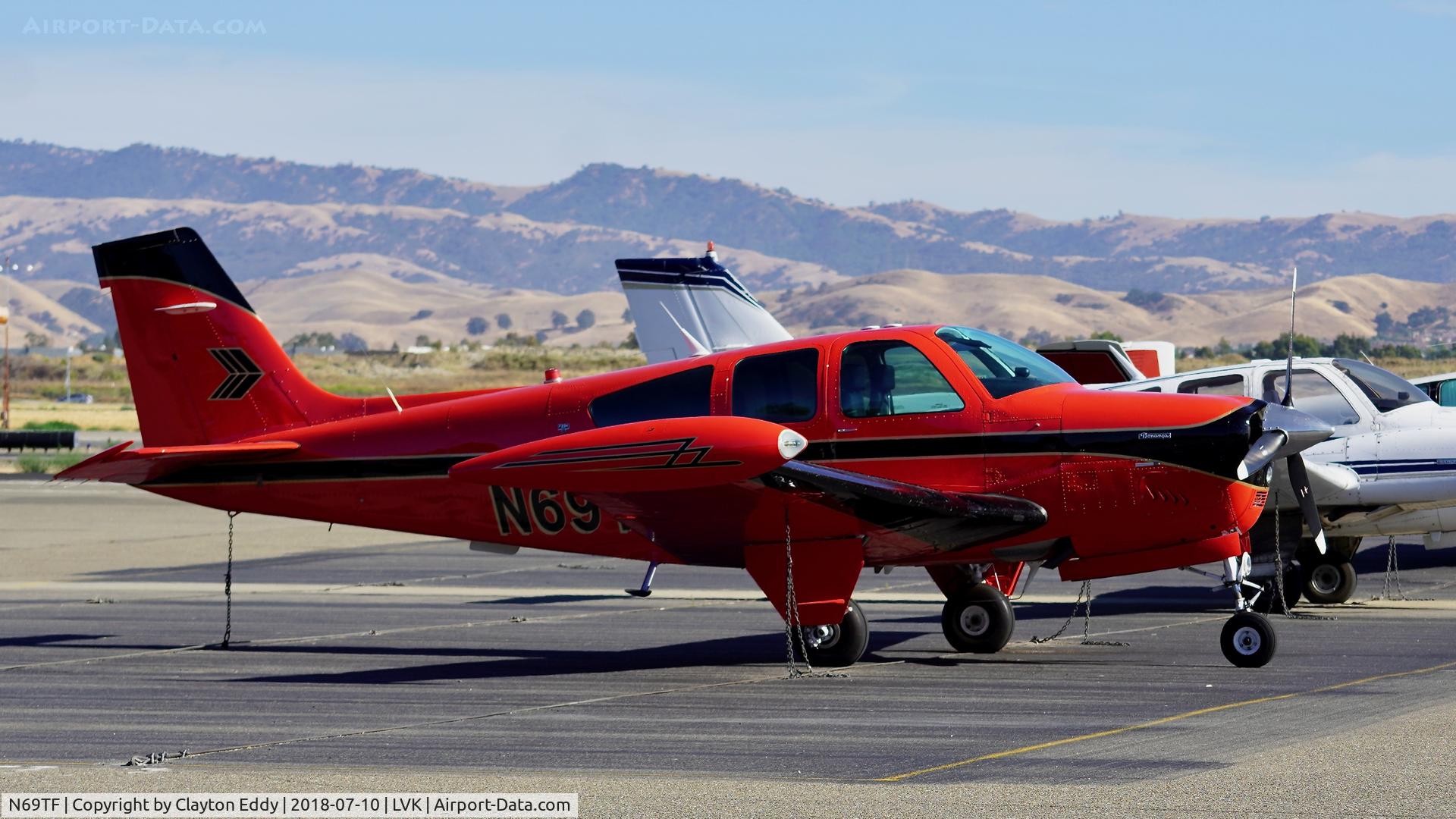 N69TF, 1990 Beech F33A Bonanza C/N CE-1525, Livermore Airport California 2018.