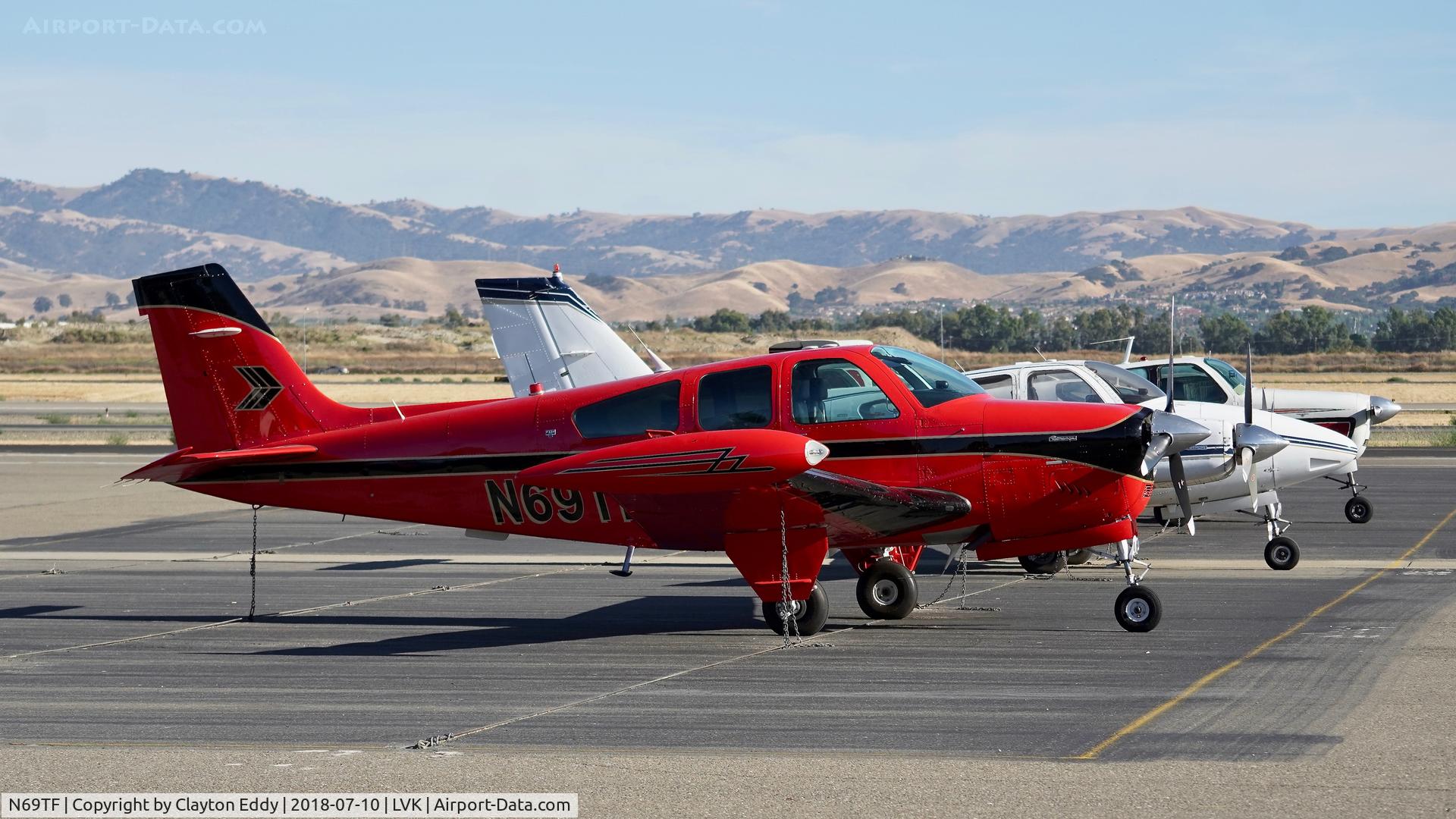 N69TF, 1990 Beech F33A Bonanza C/N CE-1525, Livermore Airport California 2018.