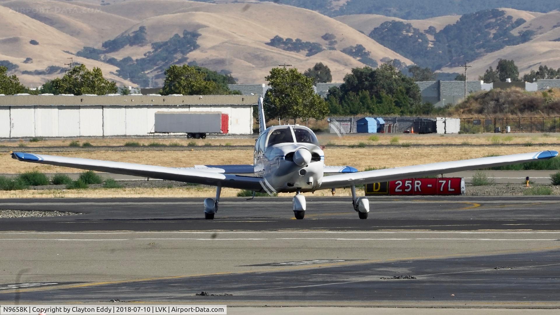 N9658K, 1976 Piper PA-28-181 C/N 28-7690271, Livermore Airport California 2018.