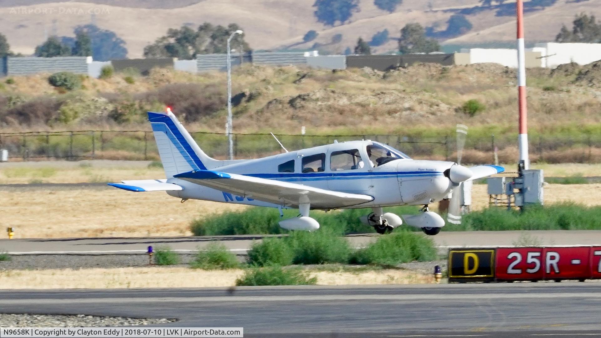 N9658K, 1976 Piper PA-28-181 C/N 28-7690271, Livermore Airport California 2018.