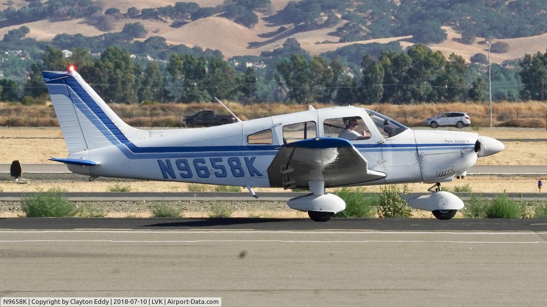 N9658K, 1976 Piper PA-28-181 C/N 28-7690271, Livermore Airport California 2018.