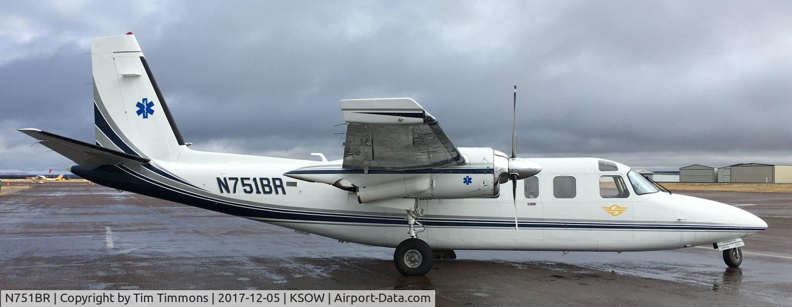 N751BR, 1977 Rockwell 690B Turbo Commander C/N 11436, MEDEVAC