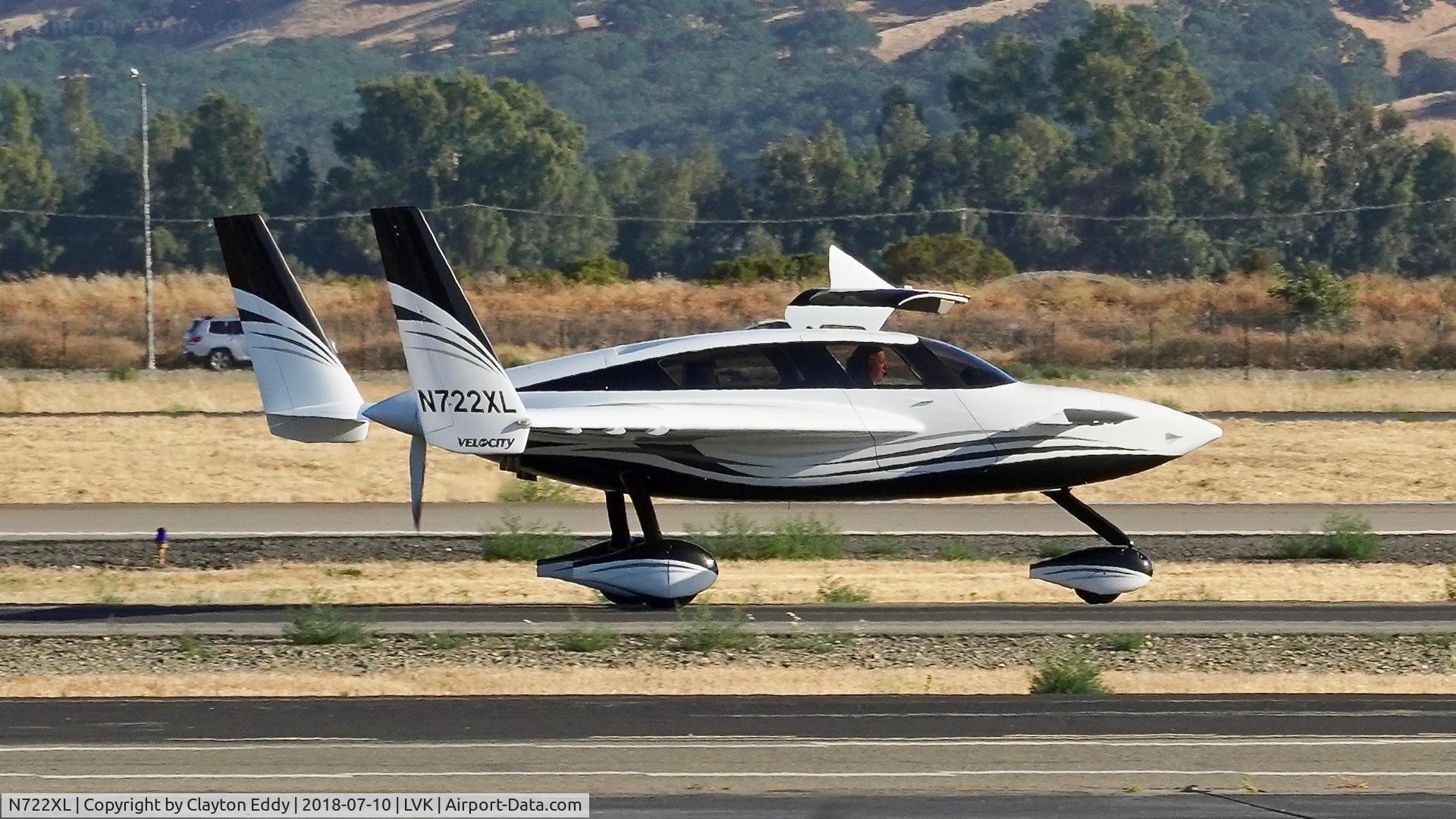 N722XL, 2013 Velocity Velocity XL FG C/N 3FX038, Livermore Airport California 2018.