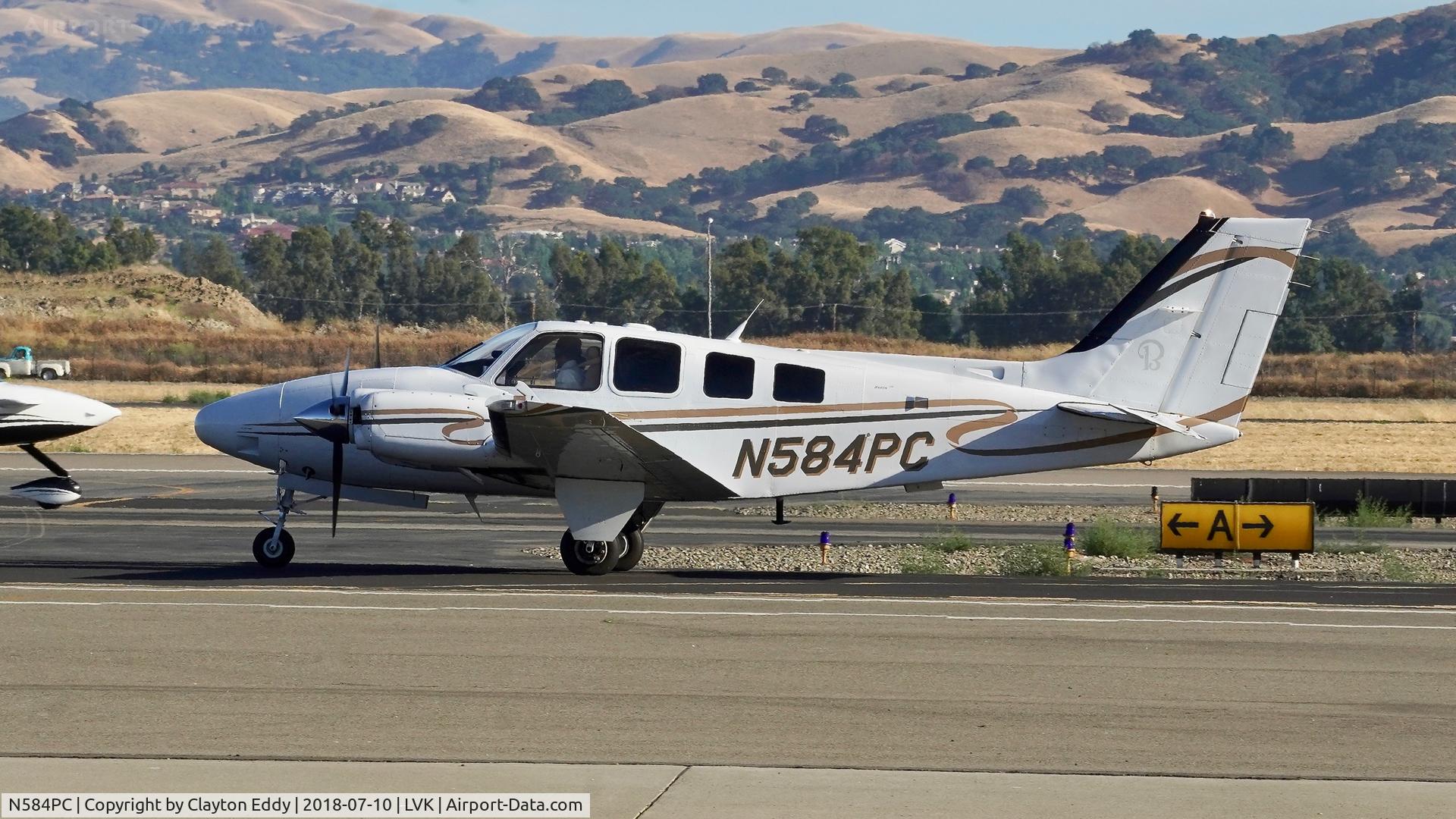 N584PC, 2007 Hawker Beechcraft Corp G58 Baron C/N TH-2211, Livermore Airport California 2018.
