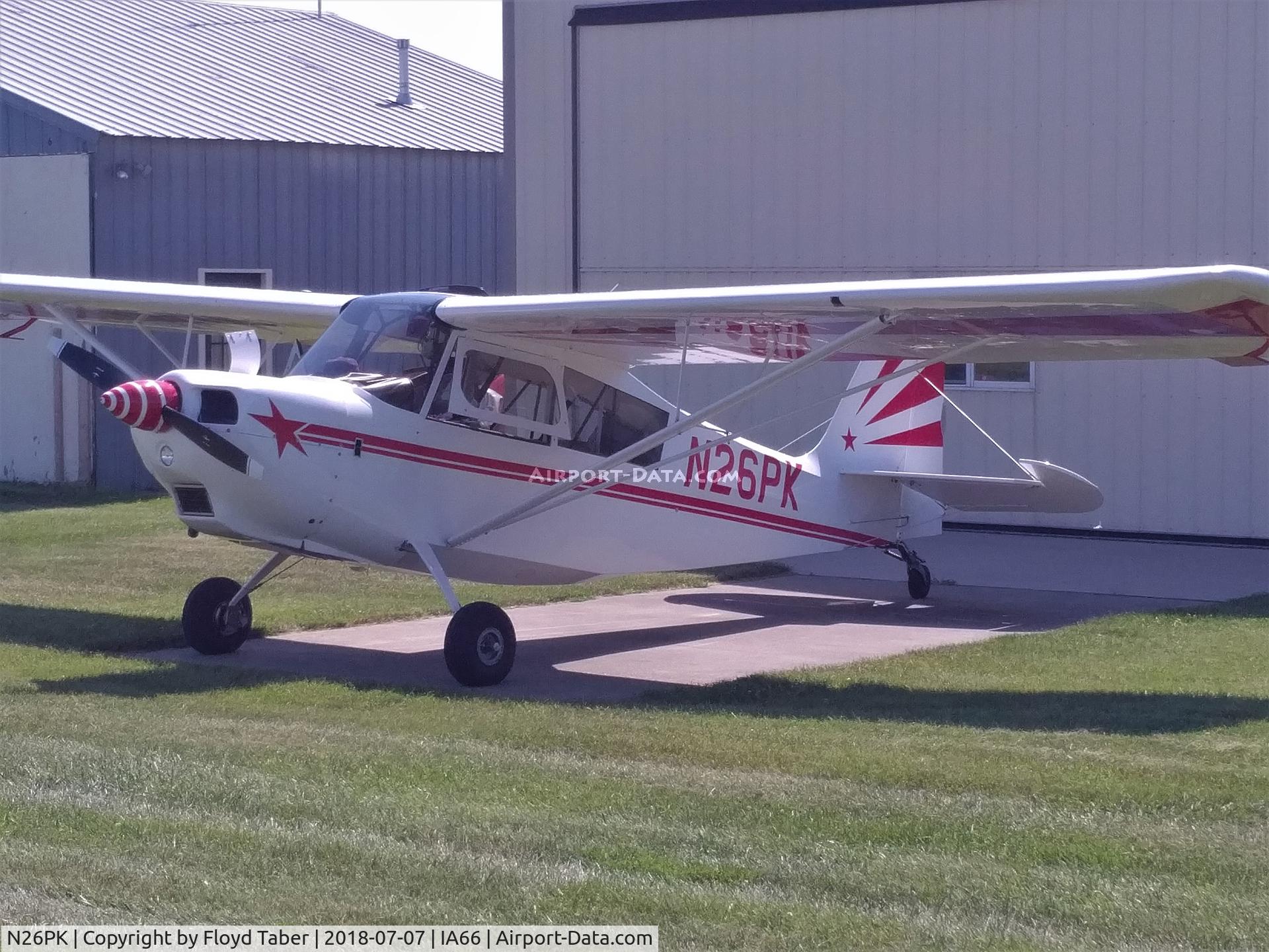 N26PK, 1974 Bellanca 7ECA Citabria C/N 1041-74, Just got home to Nash Field