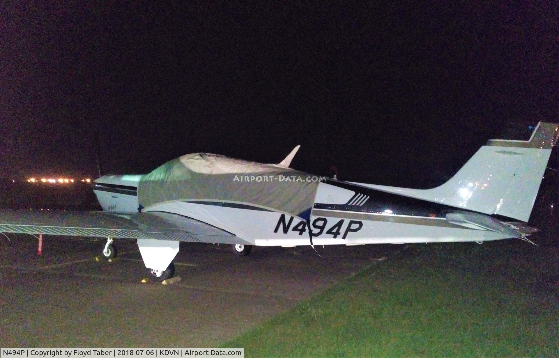 N494P, 1993 Beech F33A Bonanza C/N CE-1738, Overnight at Carver Aero Ramp KDVN