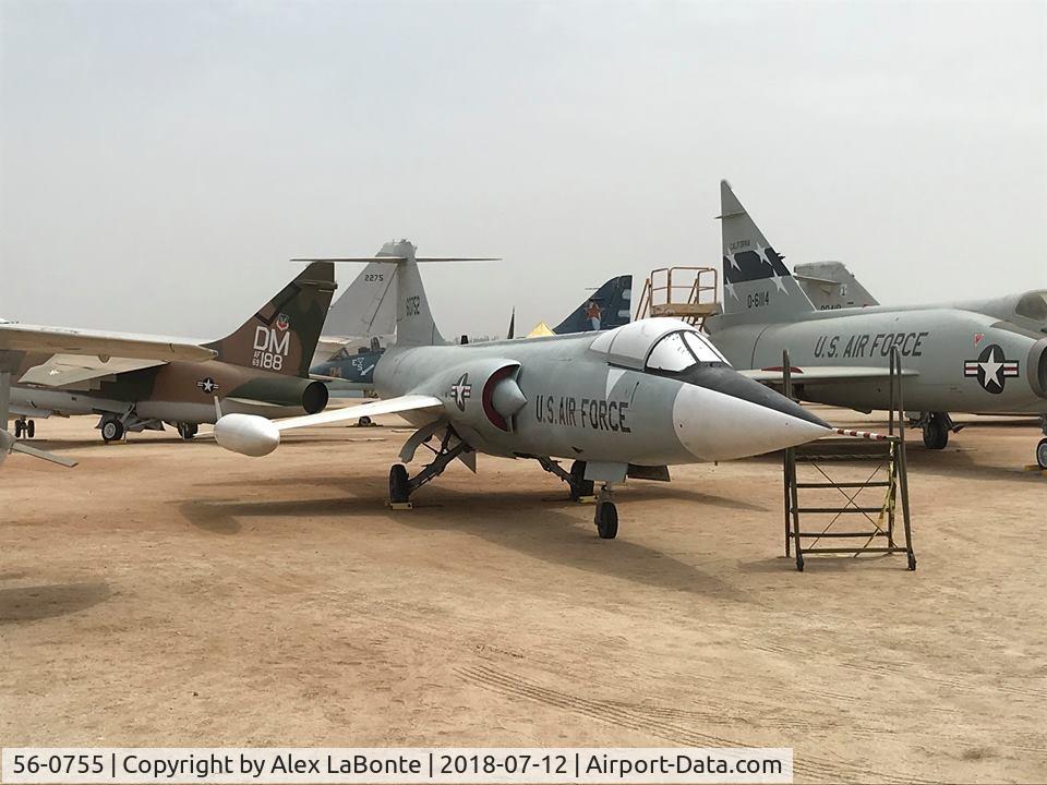 56-0755, Lockheed F-104A Starfighter C/N 183-1043, Aircraft had previously been misidentified as 