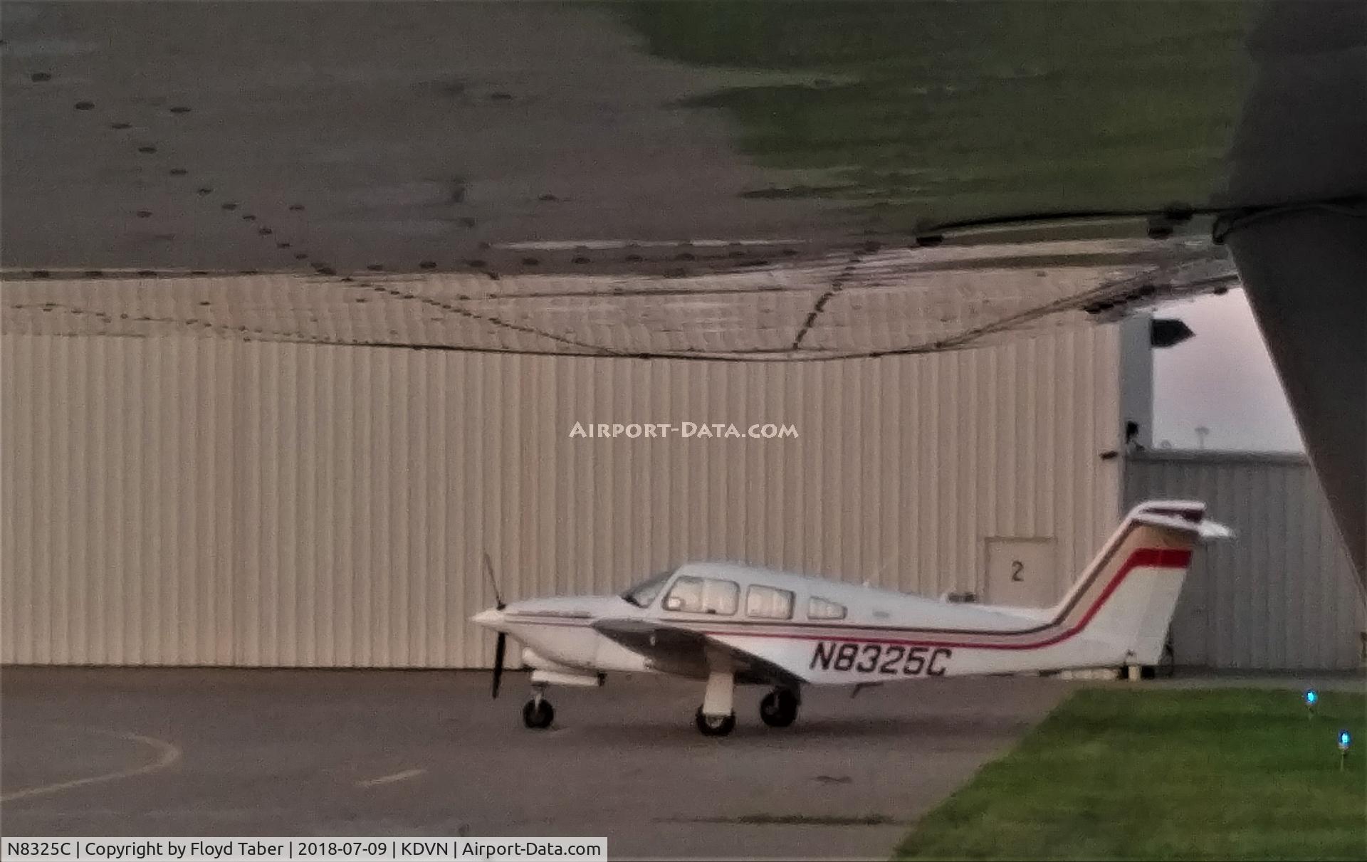 N8325C, 1983 Piper PA-28RT-201T Arrow IV C/N 28R-8331041, Sitting on the Carver Aero Ramp