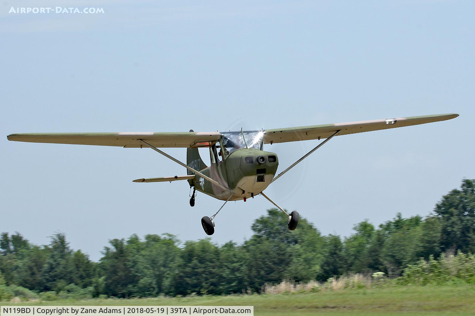 N119BD, 1953 Cessna 305E (O-1A) C/N 23225, At the 2018 Flying Tigers Fly-in - Paris, Texas