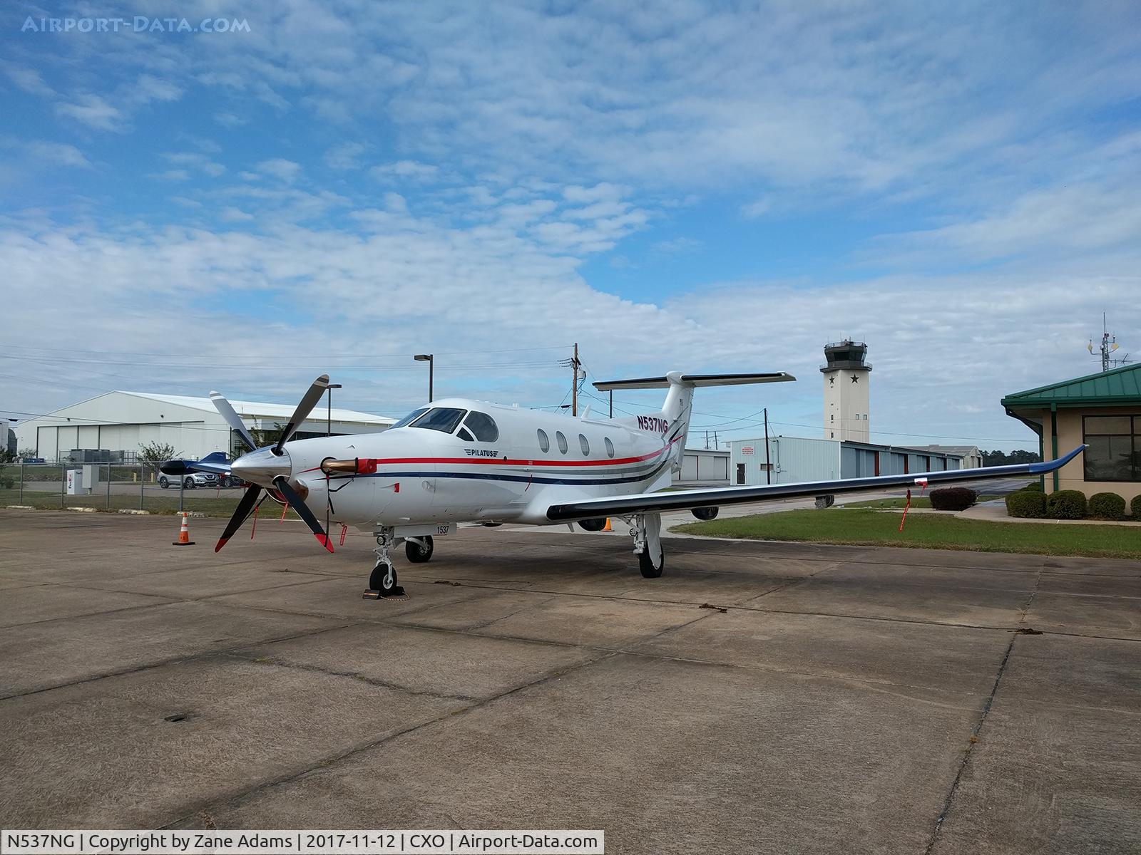 N537NG, 2015 Pilatus PC-12/47E C/N 1537, At Conroe, Texas