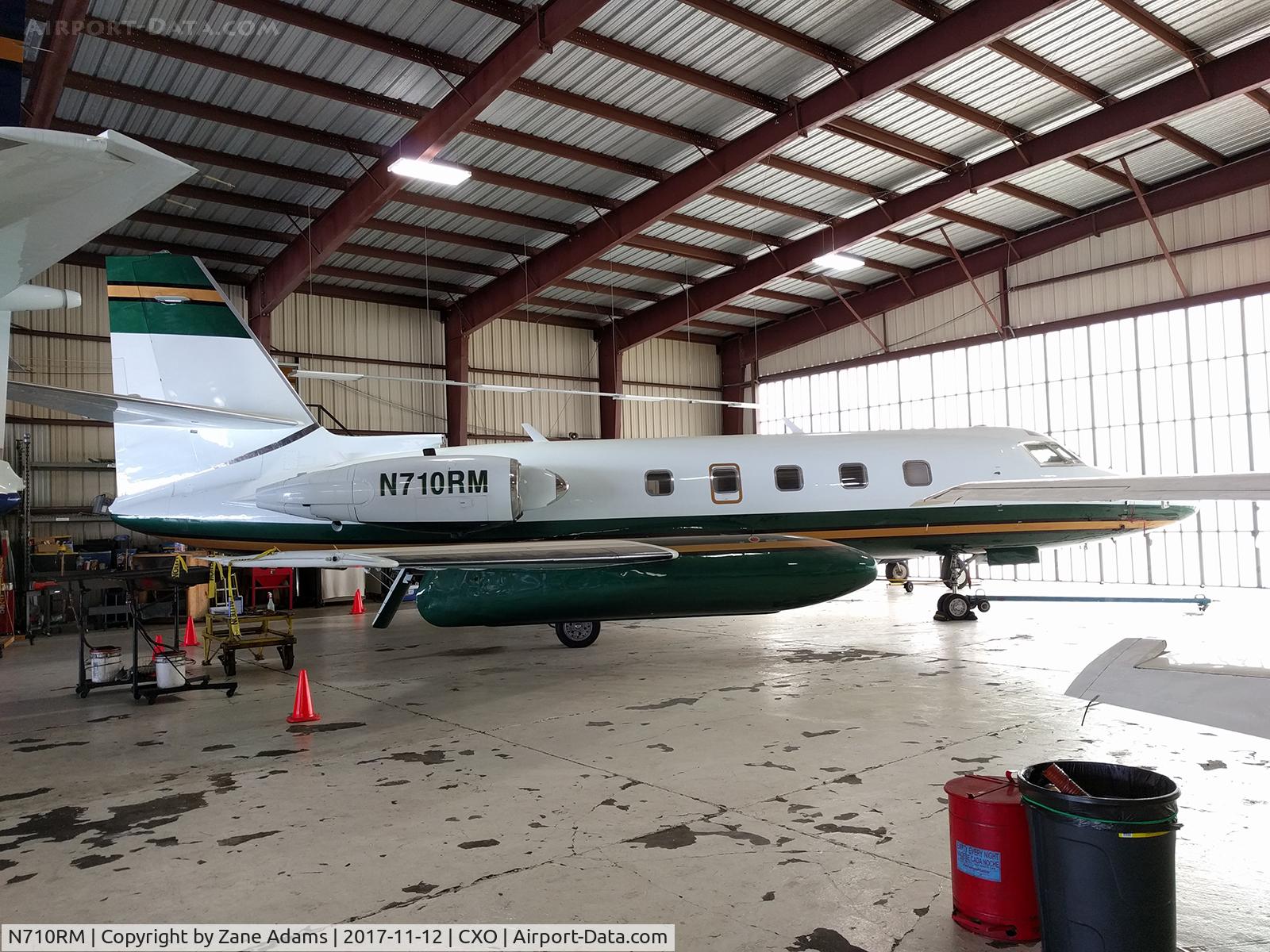 N710RM, 1977 Lockheed L-1329-25 Jetstar II C/N 5213, At Conroe, Texas ( Lone Star Executive Airport )