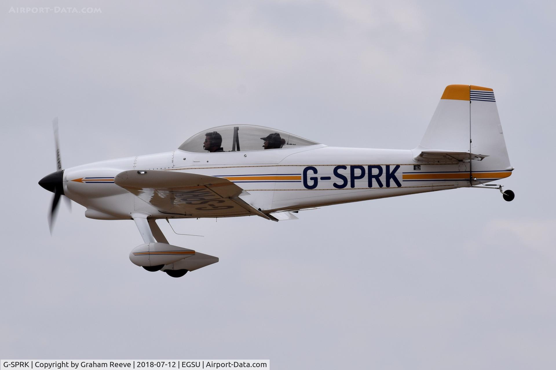 G-SPRK, 1994 Vans RV-4 C/N 845, Landing at Duxford.