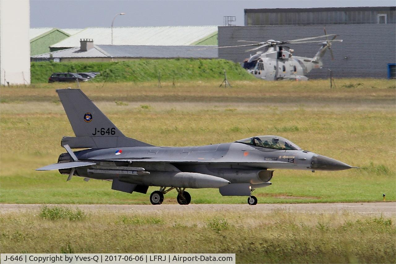 J-646, Fokker F-16AM Fighting Falcon C/N 6D-78, Fokker F-16AM Fighting Falcon, Taxiing rwy 26, Landivisiau Naval Air Base (LFRJ) Tiger Meet 2017