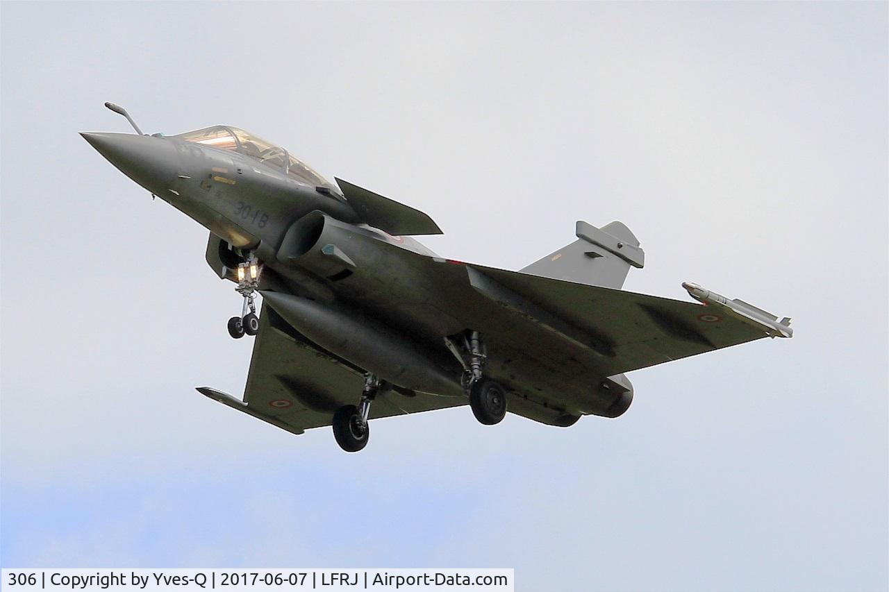 306, Dassault Rafale B C/N 306, Dassault Rafale B, Short approach rwy 26, Landivisiau Naval Air Base (LFRJ) Tiger Meet 2017