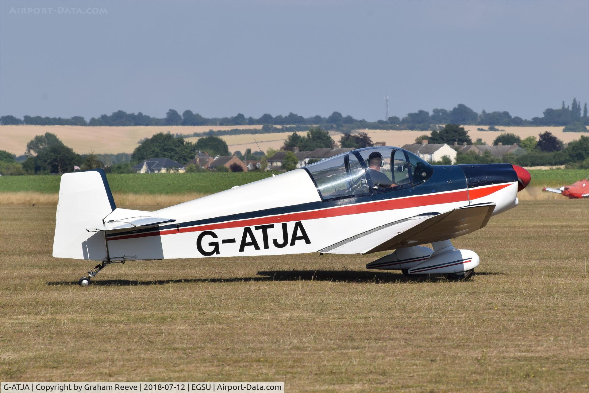 G-ATJA, 1962 SAN Jodel DR.1050 Ambassadeur C/N 378, About to depart from Duxford.