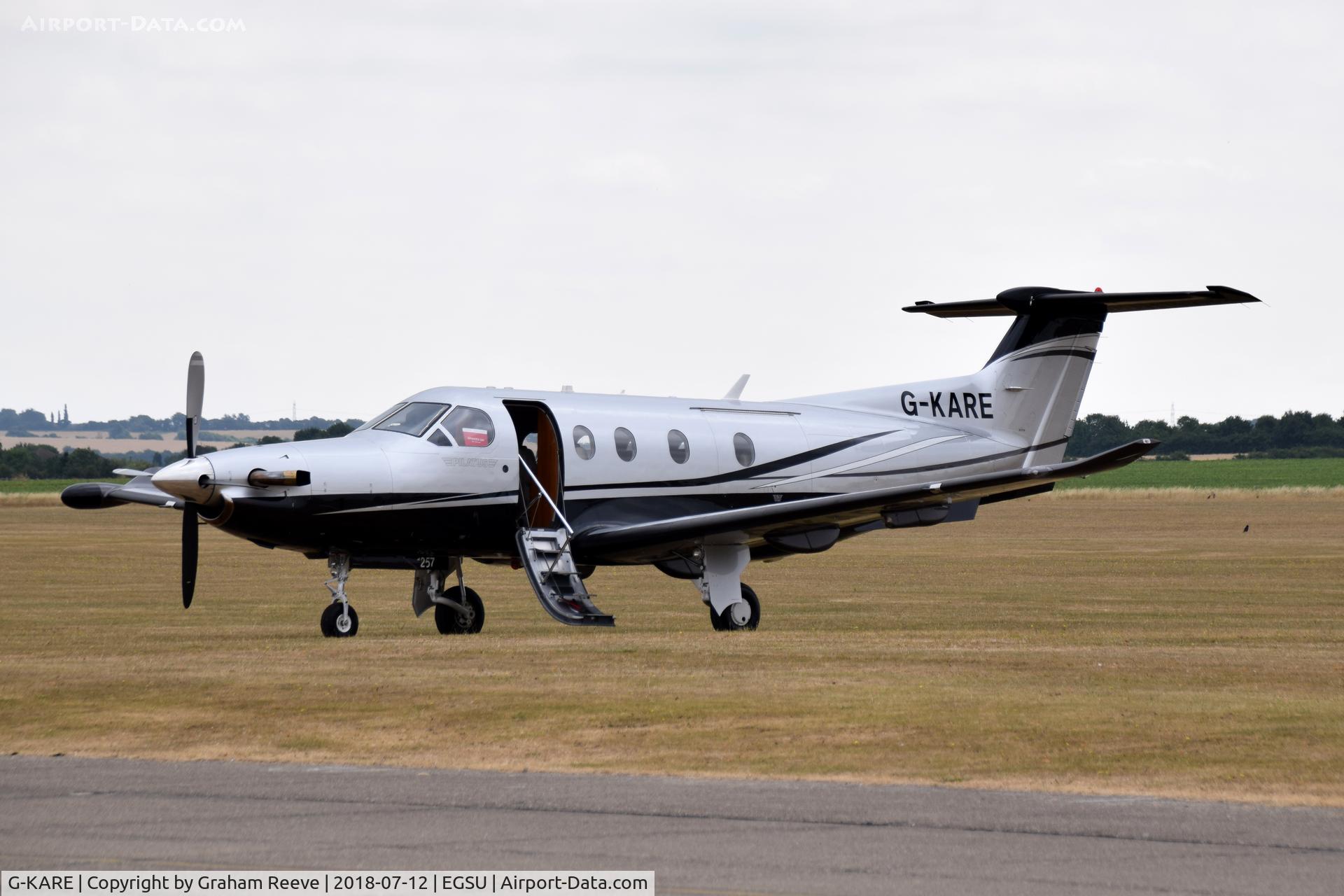 G-KARE, 2011 Pilatus PC-12/47E C/N 1257, Parked at Duxford.