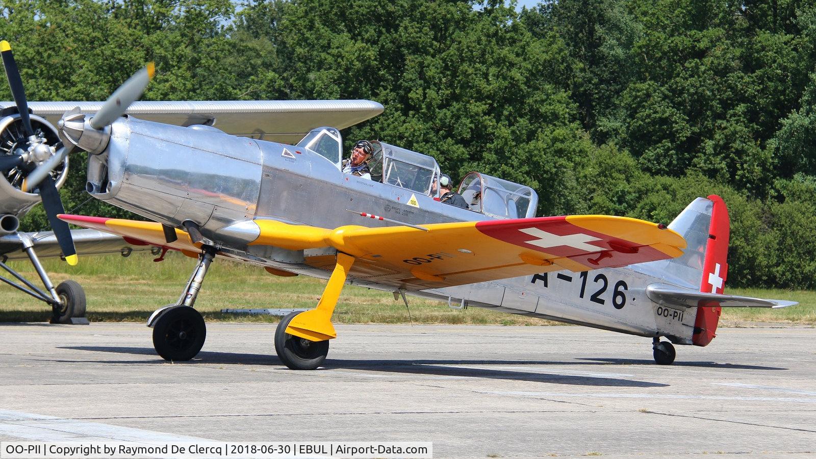 OO-PII, 1948 Pilatus P2-05 C/N 46, Ursel Avia 2018.