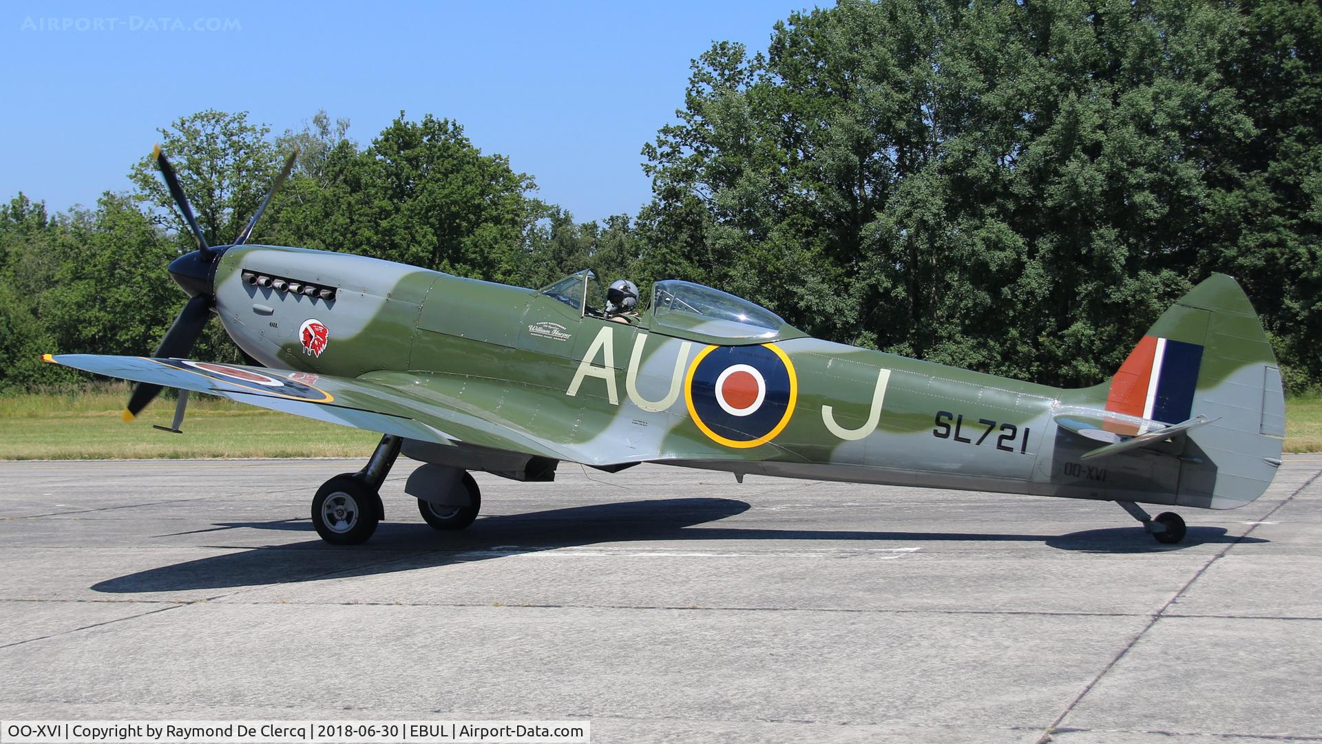 OO-XVI, 1945 Supermarine 361 Spitfire LF.XVIe C/N CBAF.IX.4756, Ursel Avia 2018.