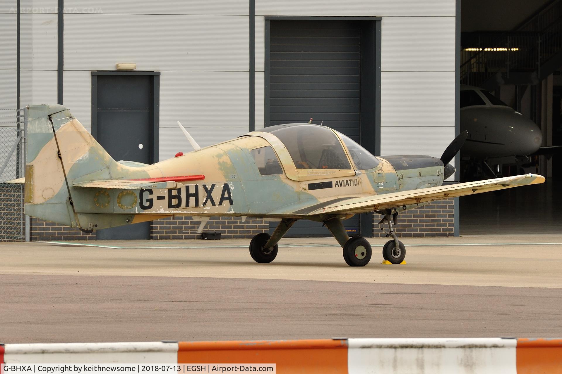 G-BHXA, 1980 Scottish Aviation Bulldog Series 120 Model 1210 C/N BH120/407, Arrived Friday 13th.