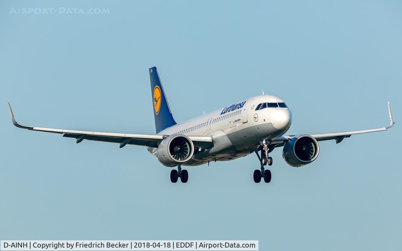 D-AINH, 2017 Airbus A320-271N C/N 7648, on final RW07L
