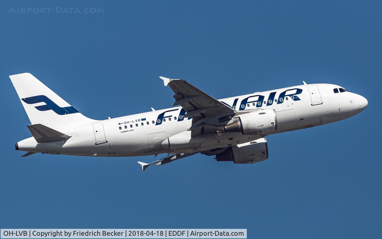 OH-LVB, 1999 Airbus A319-112 C/N 1107, departure via RW07C