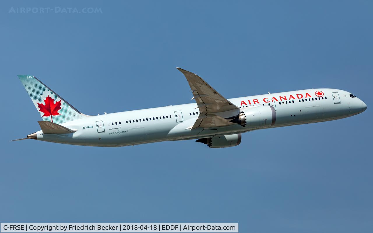 C-FRSE, 2017 Boeing 787-9 Dreamliner C/N 37181, departure via RW07C