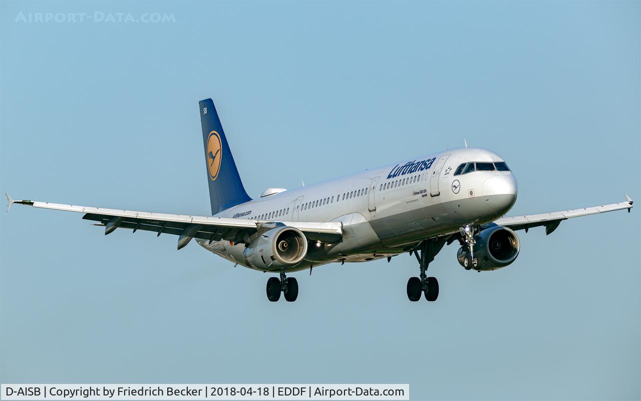 D-AISB, 1999 Airbus A321-231 C/N 1080, on final RW07L