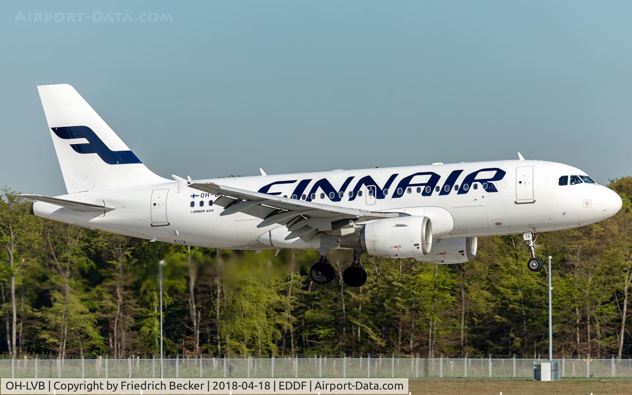 OH-LVB, 1999 Airbus A319-112 C/N 1107, on final RW07L