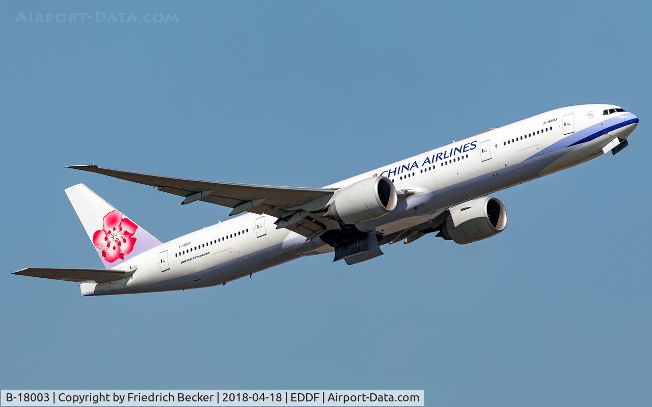 B-18003, 2015 Boeing 777-309/ER C/N 43977, departure via RW07C