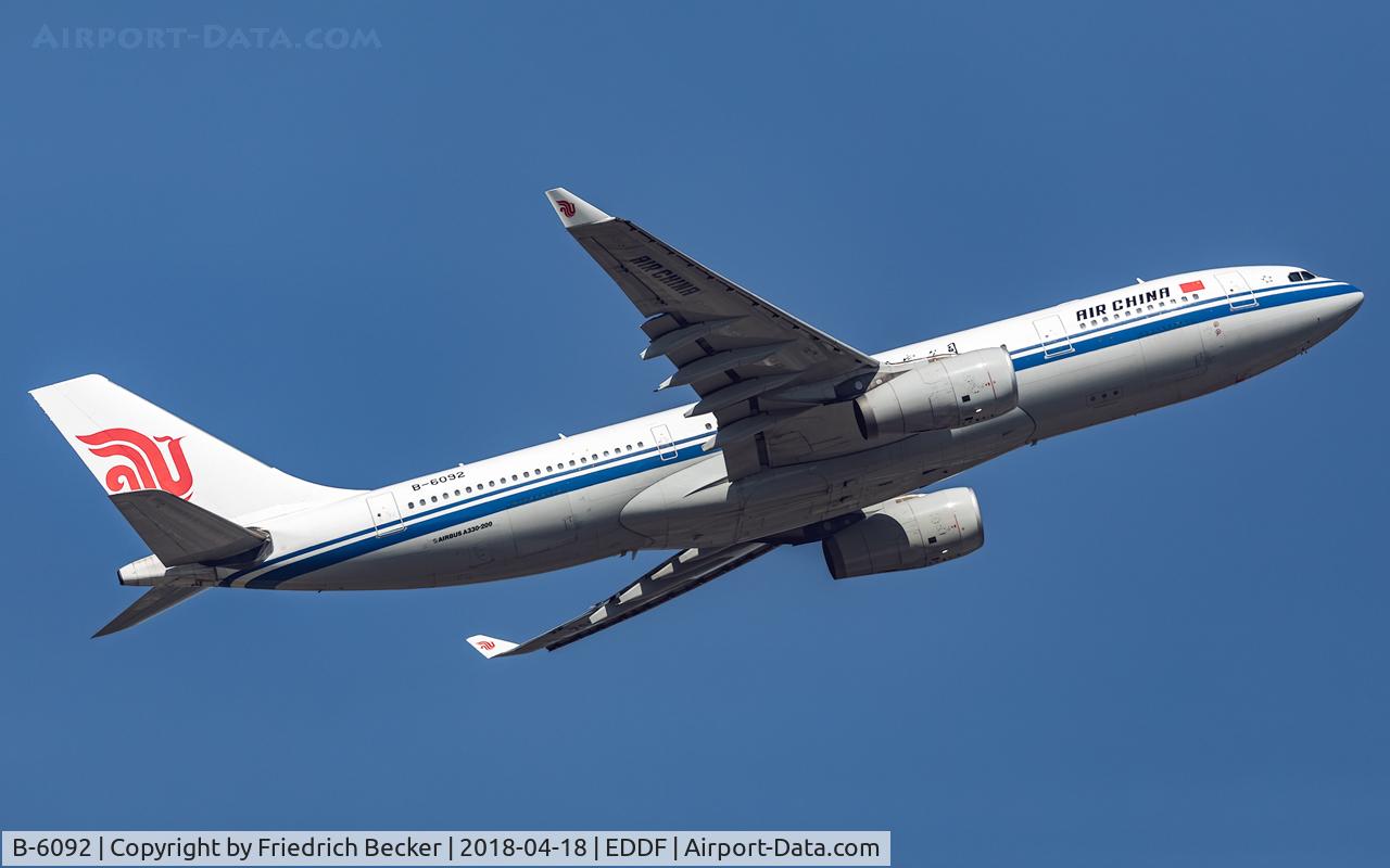 B-6092, 2007 Airbus A330-243 C/N 873, departure via RW07C
