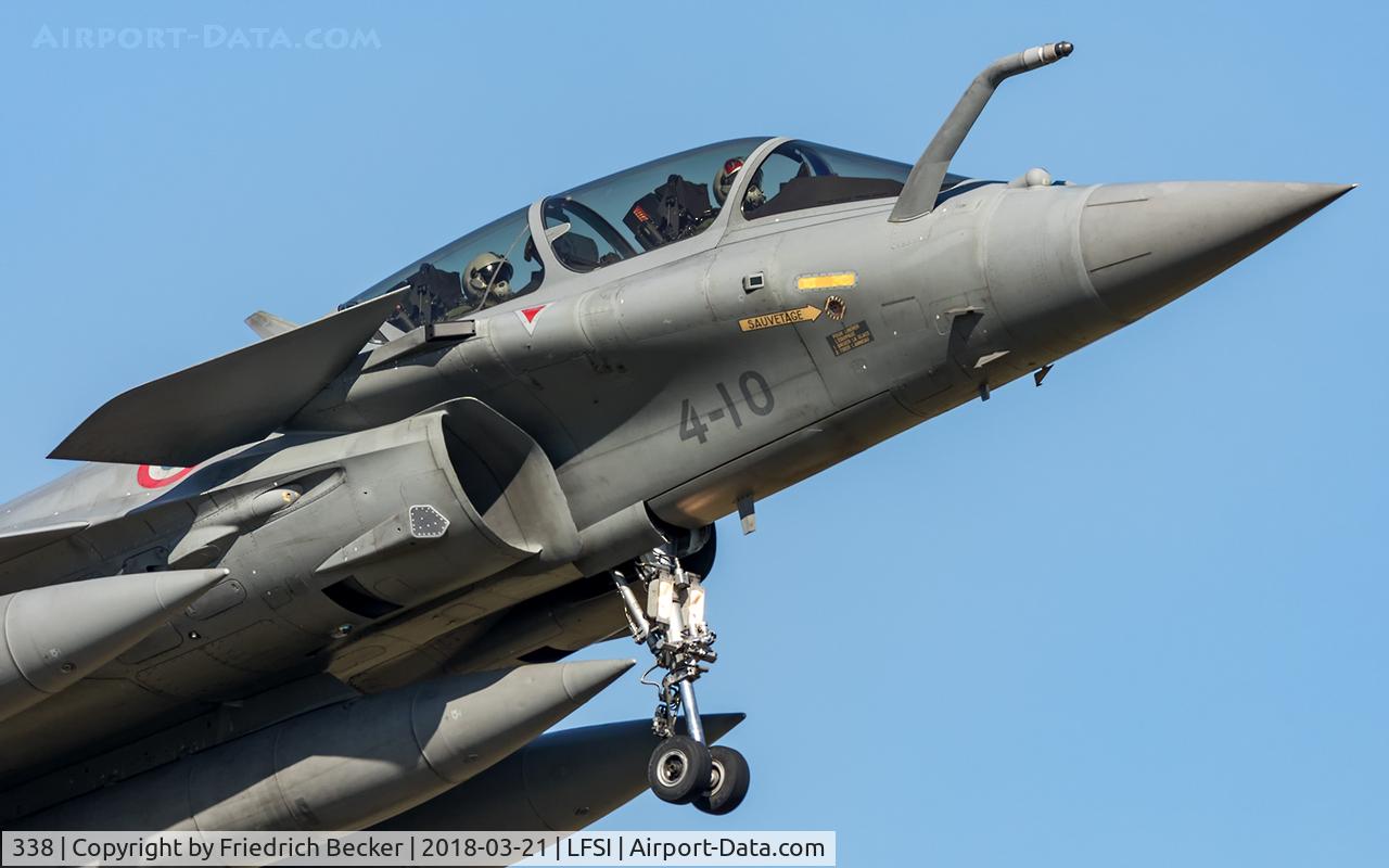 338, Dassault Rafale B C/N 338, on final at BA113 St. Dizier