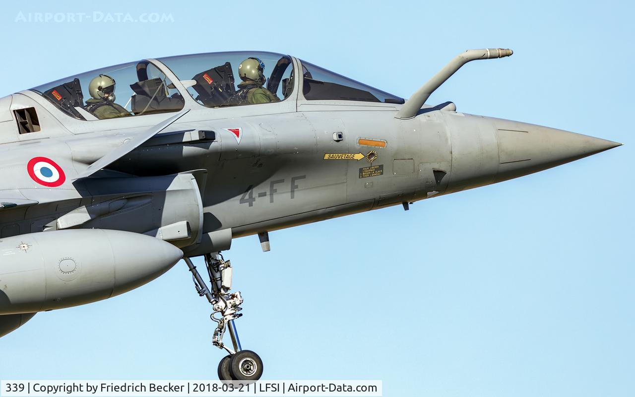 339, 2013 Dassault Rafale B C/N 339, on final at BA113 St. Dizier