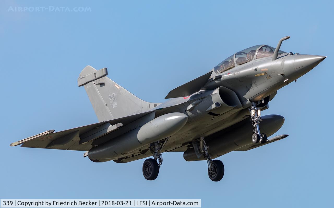 339, 2013 Dassault Rafale B C/N 339, on final at BA113 St. Dizier