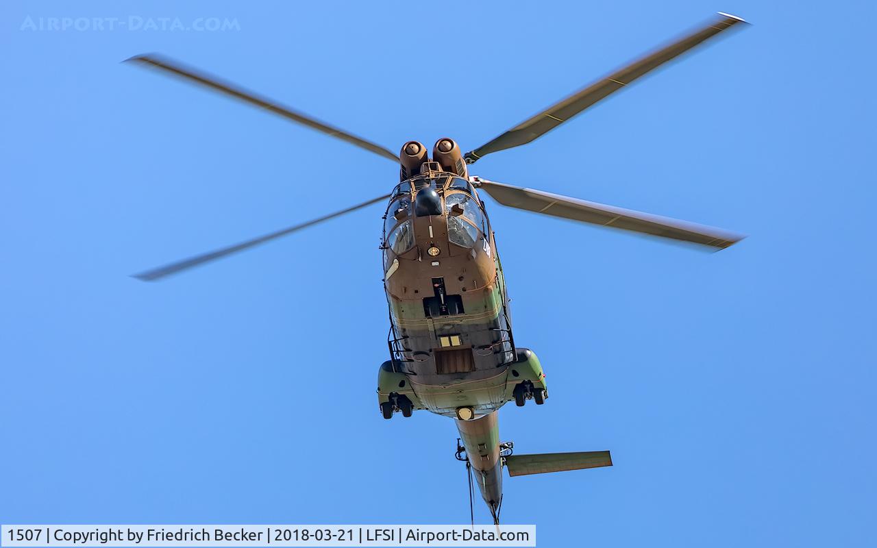 1507, Aérospatiale SA-330B Puma C/N 1507, low approach at BA113 St. Dizier