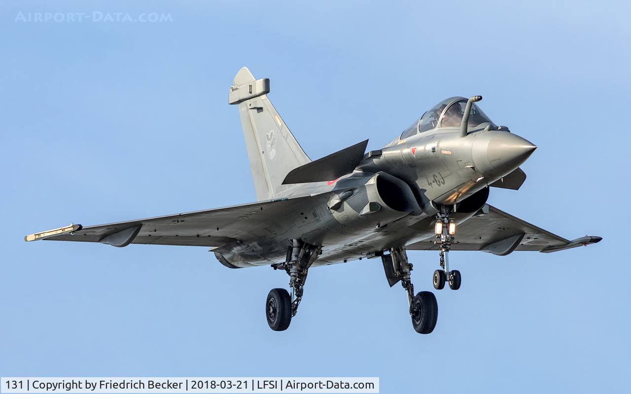 131, 2012 Dassault Rafale C C/N 131, on final at BA113 St. Dizier