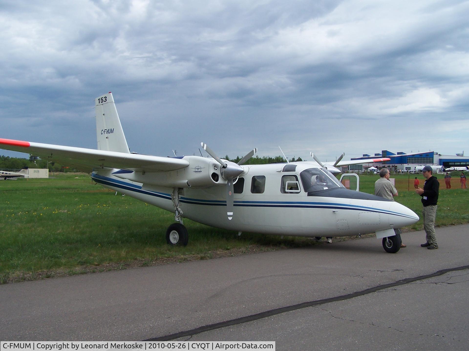C-FMUM, 1971 Aero Commander 500S Shrike Commander C/N 3103, At ACE Airshow Thunder Bay ON.  Beautiful twin commander!