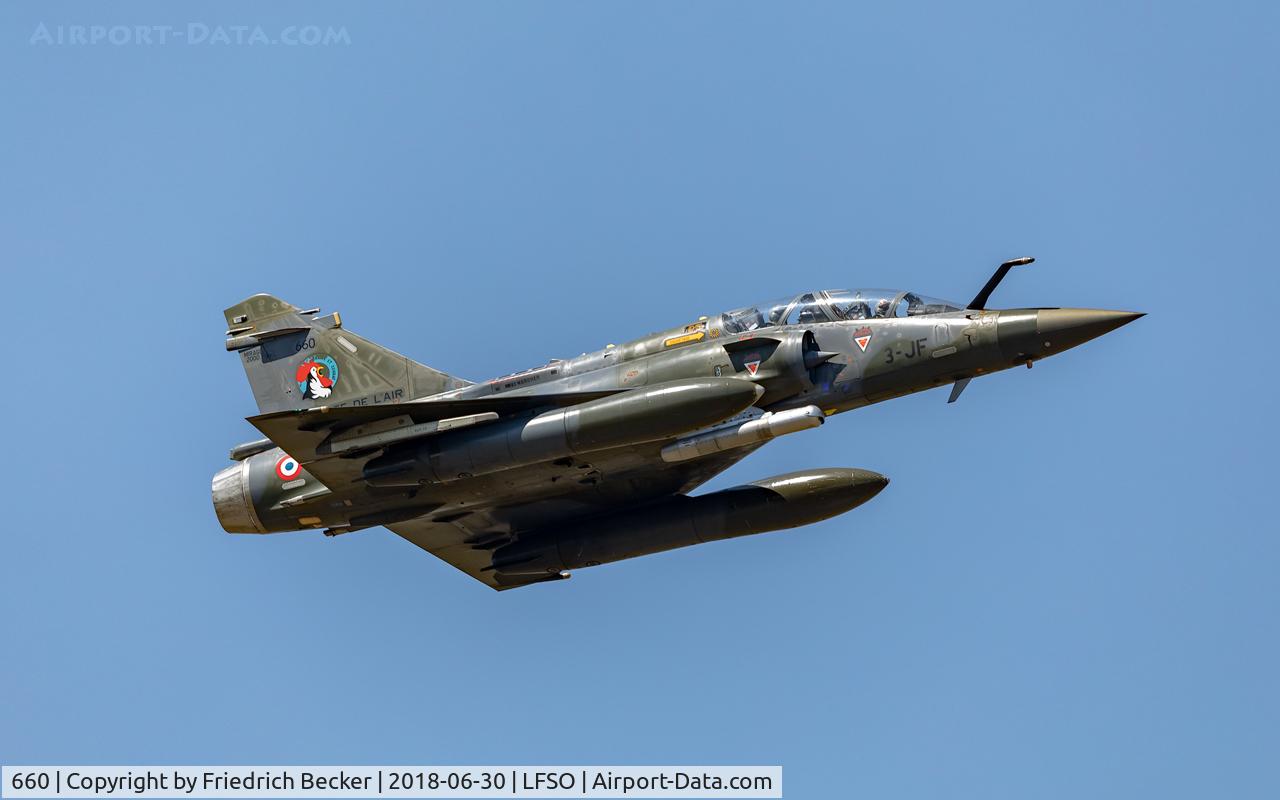 660, Dassault Mirage 2000D C/N 534, flying display Meeting Aerienne BA133 Nancy Ochey