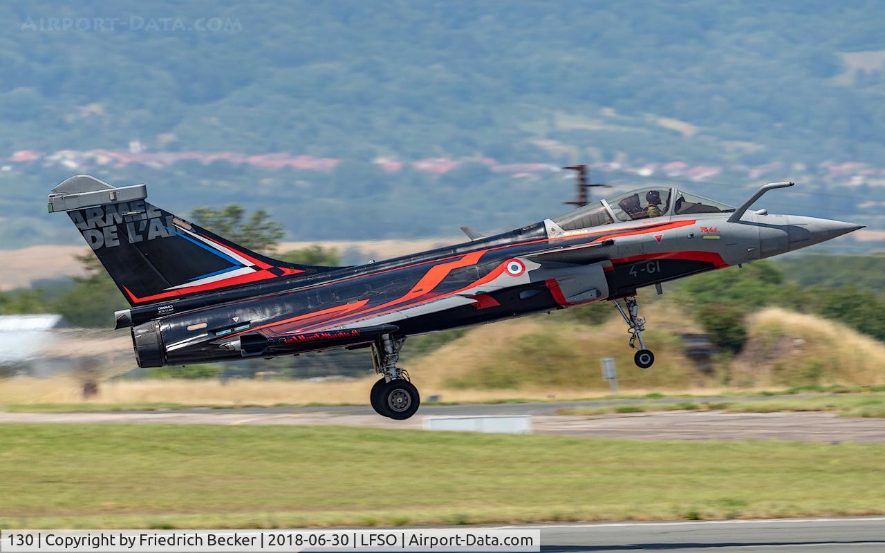130, Dassault Rafale C C/N 130, flying display Meeting Aerienne BA133 Nancy Ochey