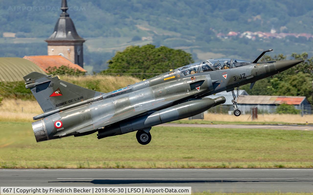 667, Dassault Mirage 2000D C/N 541, take off during the Meeting Aerienne BA133 Nancy Ochey