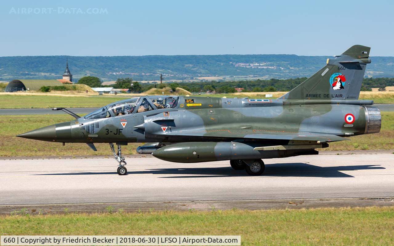 660, Dassault Mirage 2000D C/N 534, taxying to the active during the Meeting Aerienne BA133 Nancy Ochey
