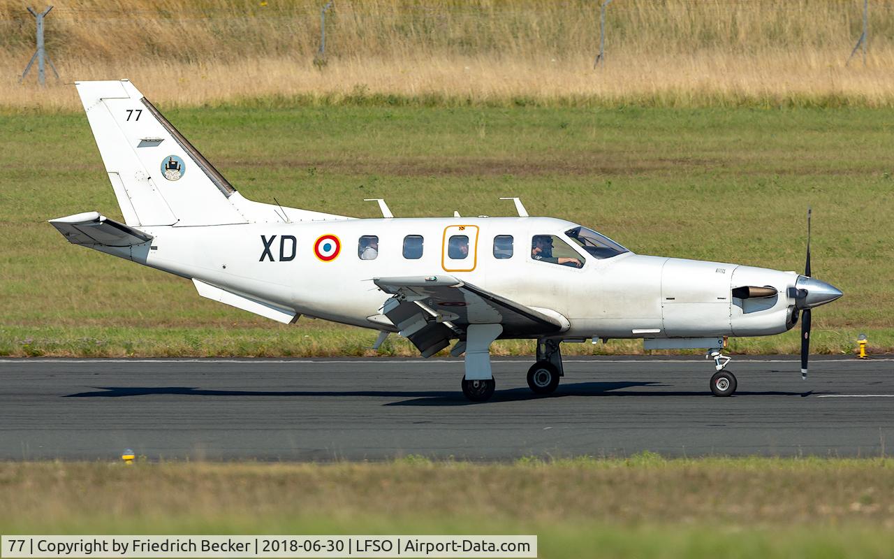 77, Socata TBM-700A C/N 77, decellerating after touchdown during the Meeting Aerienne BA133 Nancy Ochey