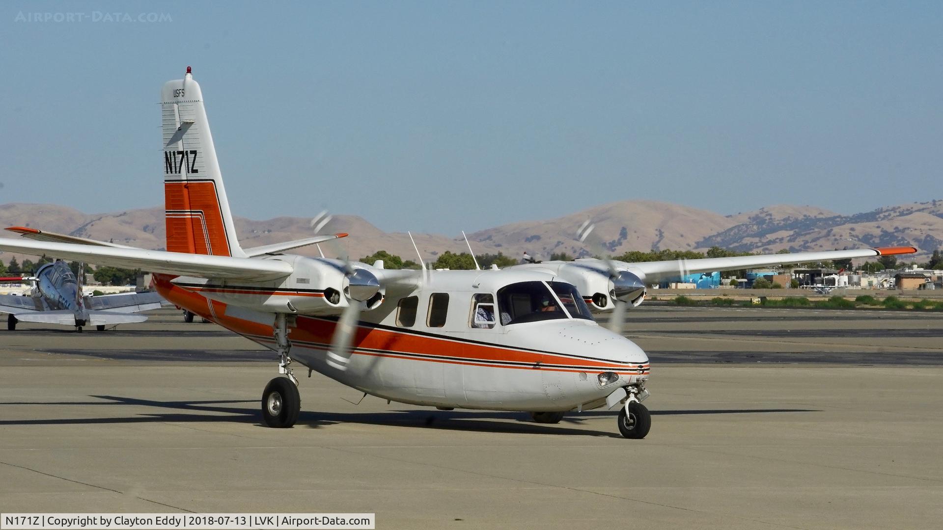 N171Z, 1964 Aero Commander 500B Commander C/N 1450-159, Livermore Airport California 2018.