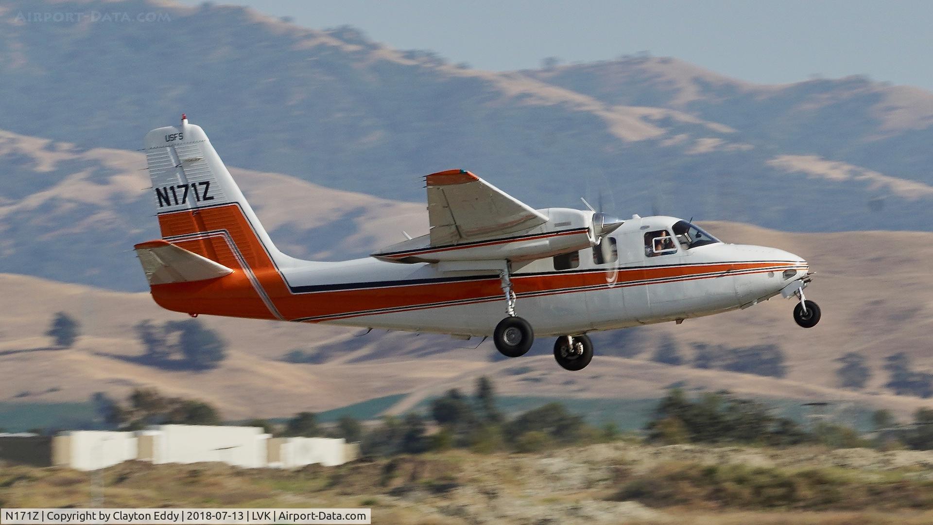 N171Z, 1964 Aero Commander 500B Commander C/N 1450-159, Livermore Airport California 2018.