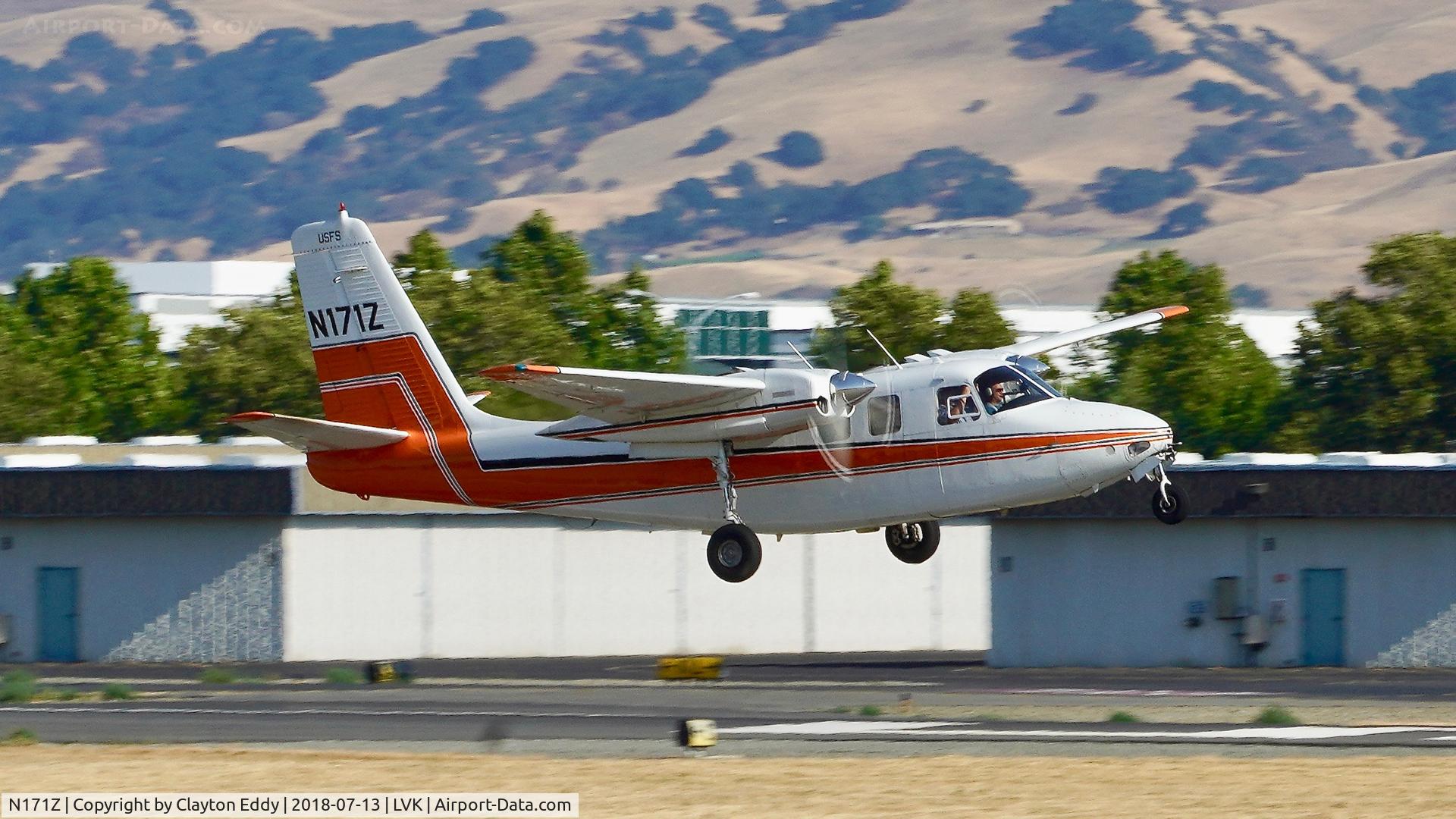 N171Z, 1964 Aero Commander 500B Commander C/N 1450-159, Livermore Airport California 2018.