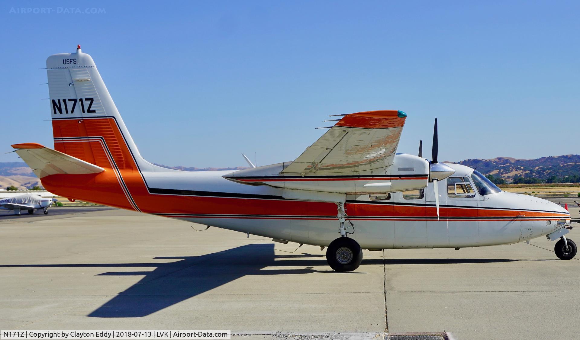 N171Z, 1964 Aero Commander 500B Commander C/N 1450-159, Livermore Airport California 2018.