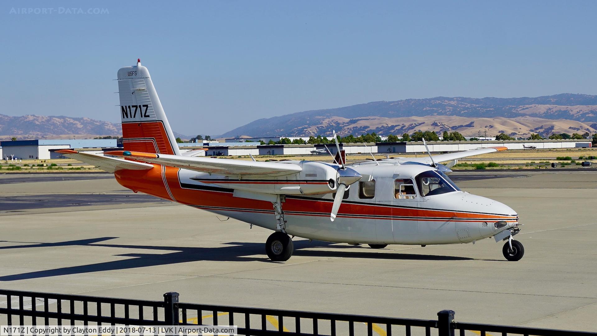 N171Z, 1964 Aero Commander 500B Commander C/N 1450-159, Livermore Airport California 2018.