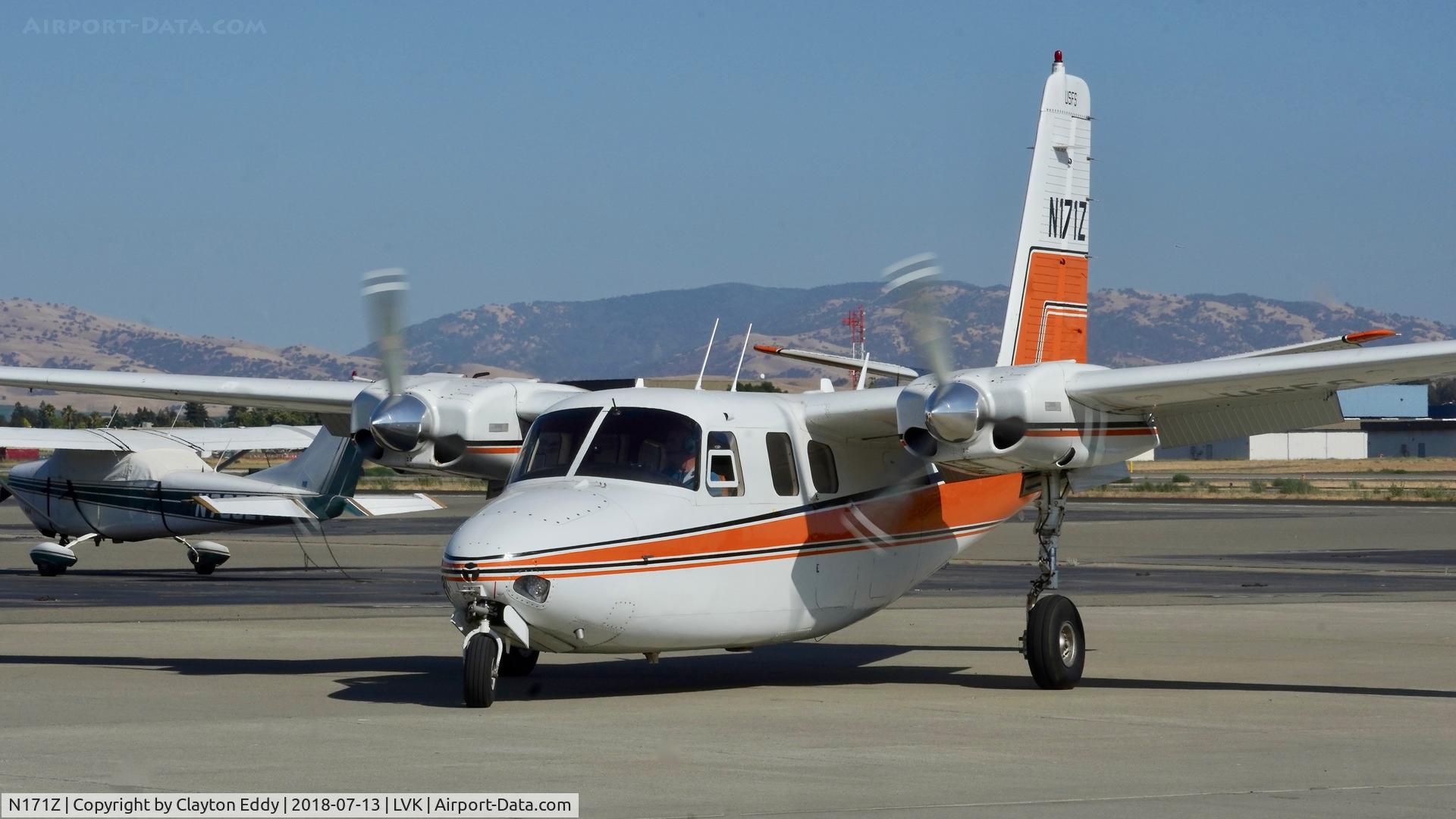 N171Z, 1964 Aero Commander 500B Commander C/N 1450-159, Livermore Airport California 2018.